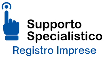 ditone che clicca su pulsante - logo Sportello Specialistico registro Imprese