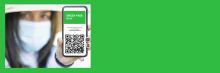smartphone con immagine green pass - Covid